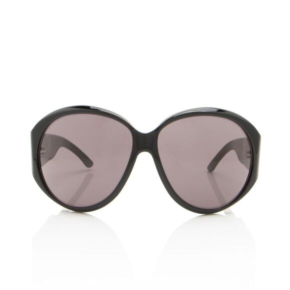 Gucci Accessories - Gucci Vintage Crystal Logo Round Sunglasses